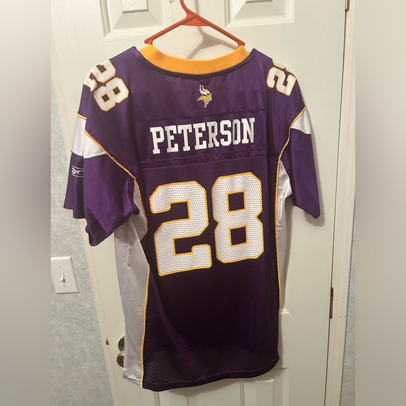 Minnesota Vikings Adrian Peterson Jersey Reebok Youth Boys size Extra Large - Picture 3 of 3